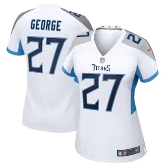 womens nike eddie george white tennessee titans retired gam